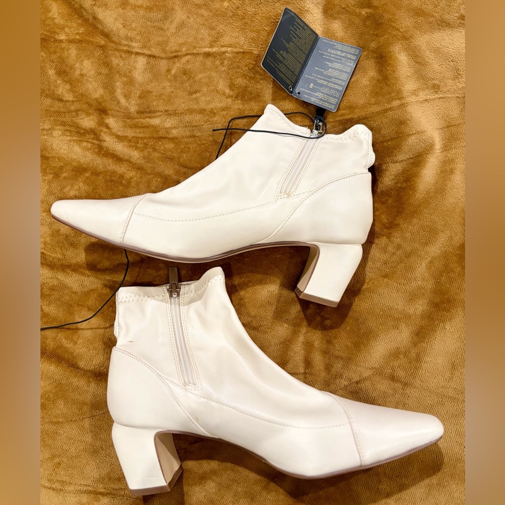 Forever 21 Cream Ankle Booties